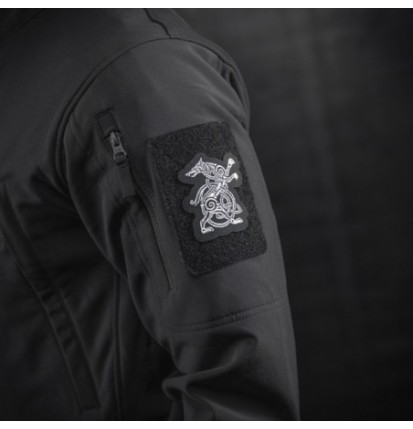 Nášivka M-Tac Molon Wolf - čierna-biela