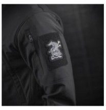 Nášivka M-Tac Molon Wolf - čierna-biela