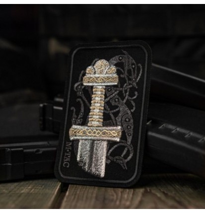 Nášivka M-Tac Viking Sword - čierna-strieborná