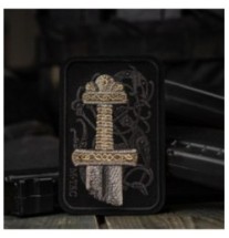 Nášivka M-Tac Viking Sword - čierna-strieborná