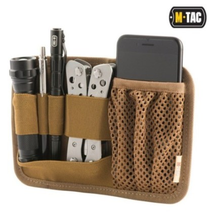 Vnútorný organizér M-Tac Hook and Loop Low Admin Panel - coyote