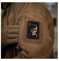 Nášivka M-Tac Face of War - čierna-oranžová