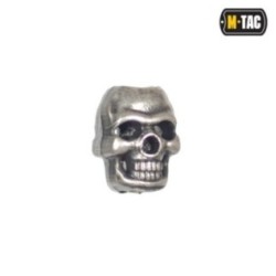 Brzdička na šnúrku M-Tac Skull Stopper 1 ks - strieborná