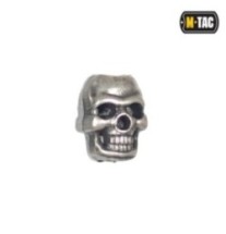 Brzdička na šnúrku M-Tac Skull Stopper 1 ks - strieborná