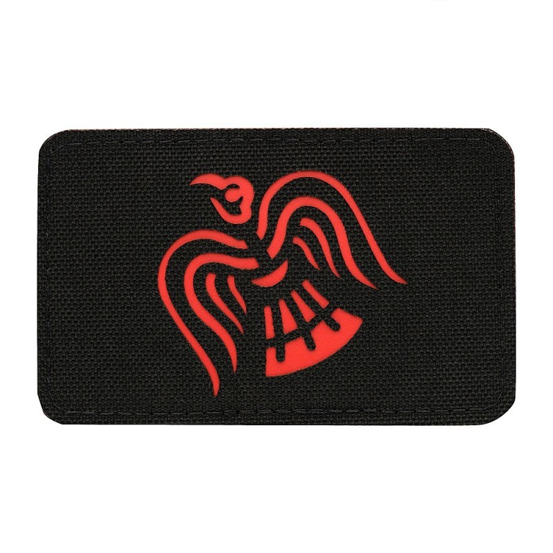 Nášivka M-Tac Raven Flag Laser Cut - čierna-červená Nášivka M-Tac Raven Flag Laser Cut - čierna-červená
