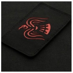 Nášivka M-Tac Raven Flag Laser Cut - čierna-červená