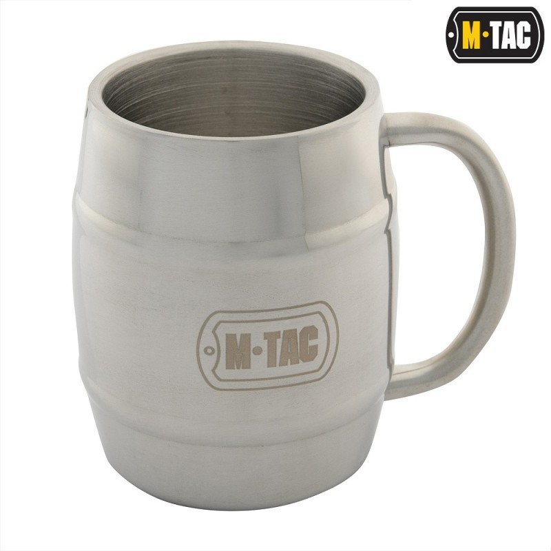 Hrnček M-Tac Beer Thermo Mug 450 ml - strieborný Hrnček M-Tac Beer Thermo Mug 450 ml - strieborný