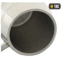 Hrnček M-Tac Beer Thermo Mug 450 ml - strieborný