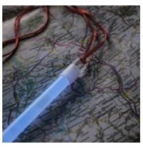 Svietiaca tyčinka M-Tac Light Glow Stick 15 cm - modrá