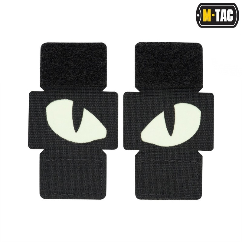 Nášivka M-Tac Tiger Eyes Laser Cut 2 ks - čierna-biela Nášivka M-Tac Tiger Eyes Laser Cut 2 ks - čierna-biela