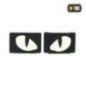 Nášivka M-Tac Tiger Eyes Laser Cut 2 ks - čierna-biela Nášivka M-Tac Tiger Eyes Laser Cut 2 ks - čierna-biela