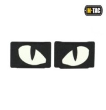Nášivka M-Tac Tiger Eyes Laser Cut 2 ks - čierna-biela