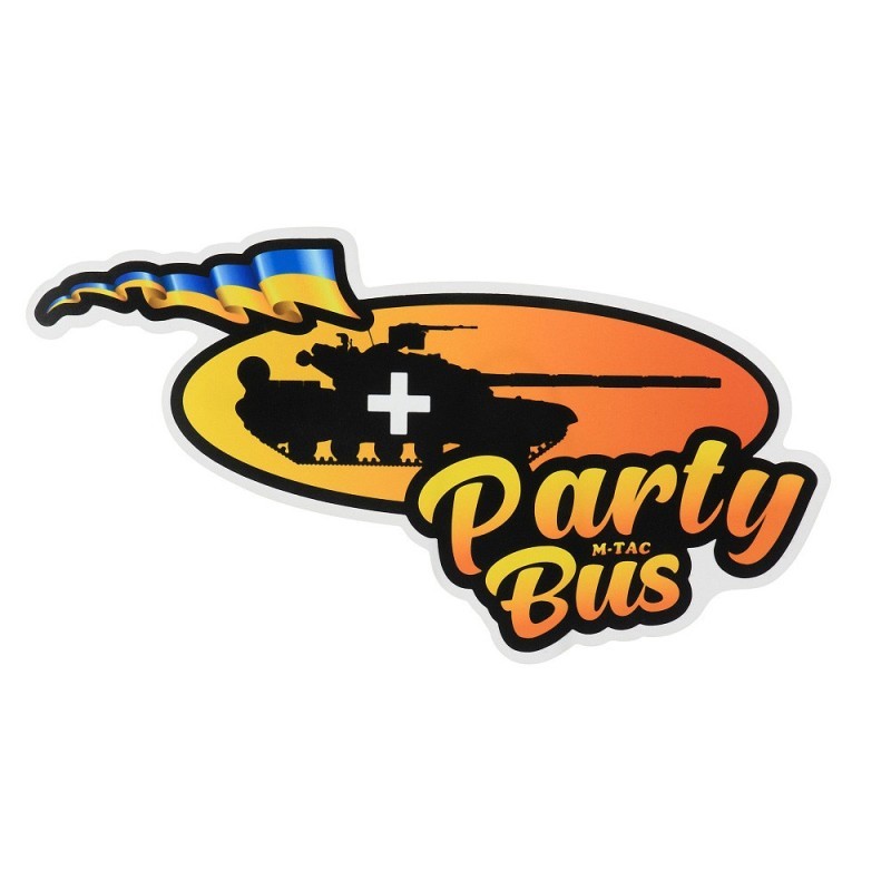 Samolepka M-Tac Party Bus 19x10 cm - farebná Samolepka M-Tac Party Bus 19x10 cm - farebná