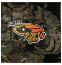 Samolepka M-Tac Party Bus 19x10 cm - farebná