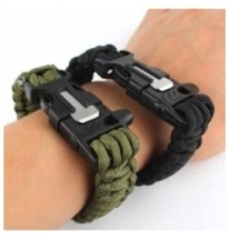 Náramok Survival Para 3v1 - čierny