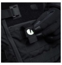 Nášivka M-Tac Tiger Eyes Laser Cut 2 ks - čierna-biela