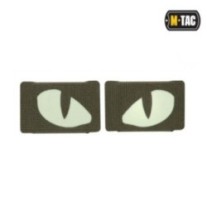 Nášivka M-Tac Tiger Eyes Laser Cut 2 ks - olivová-biela