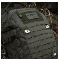 Nášivka M-Tac Tiger Eyes Laser Cut 2 ks - olivová-biela