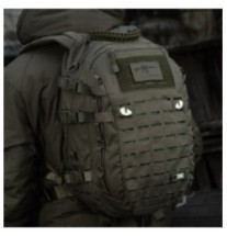 Nášivka M-Tac Tiger Eyes Laser Cut 2 ks - olivová-biela