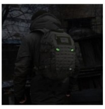 Nášivka M-Tac Tiger Eyes Laser Cut 2 ks - olivová-biela