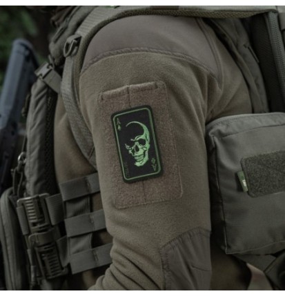 Nášivka M-Tac Face of War - čierna-olivová