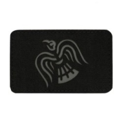 Nášivka M-Tac Raven Flag Laser Cut - čierna-sivá