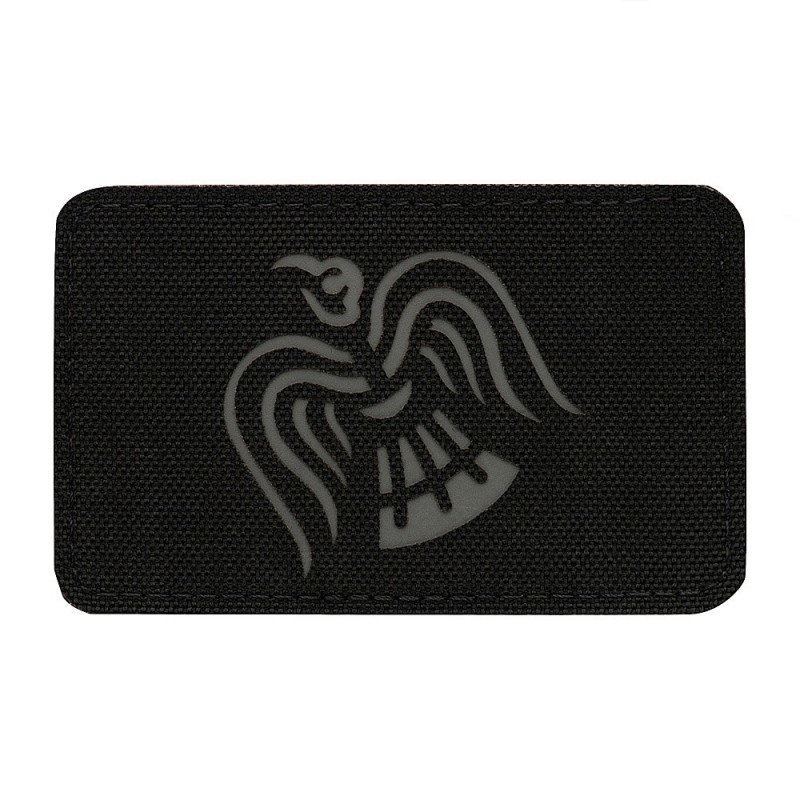 Nášivka M-Tac Raven Flag Laser Cut - čierna-sivá