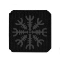 Nášivka M-Tac Helm of Terror - čierna-sivá