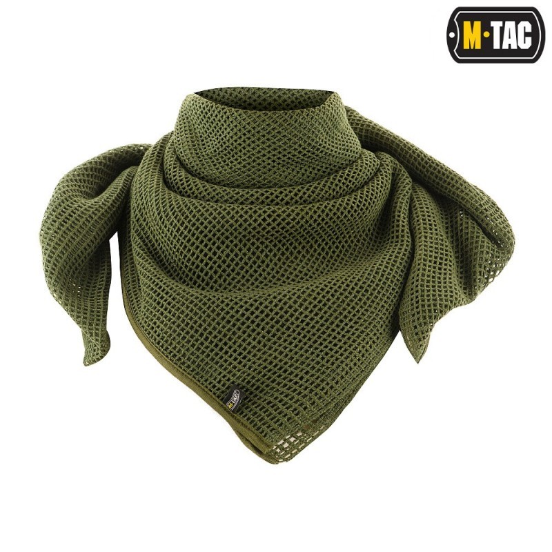 Šál sieťovaný M-Tac Mesh Scarf - olivová