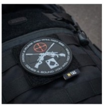Panel na nášivky pre Molle väzbu M-Tac Morale Patches 8x8,5 - čierny