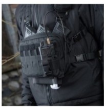 Puzdro na vysielačku M-Tac Radio MT 4400/4800 - čierne