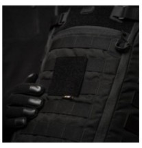 Panel na nášivky pre Molle väzbu M-Tac Morale Patches 8x8,5 - čierny