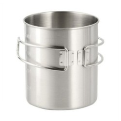 Termohrnček so skladacím uchom M-Tac Thermo Handle - strieborný