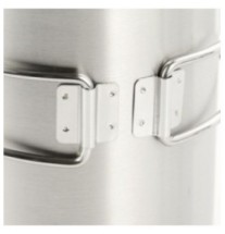 Termohrnček so skladacím uchom M-Tac Thermo Handle - strieborný