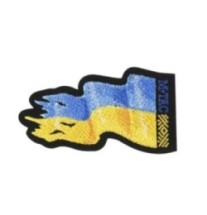Nášivka M-Tac Battle Flag of Ukraine Reverse - farebná-čierna