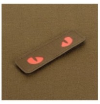 Nášivka M-Tac Cat Eyes - coyote-červená