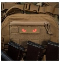 Nášivka M-Tac Cat Eyes - coyote-červená
