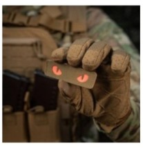 Nášivka M-Tac Cat Eyes - coyote-červená