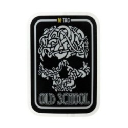 Samolepka M-Tac Old Skull Reflective - čierna-biela