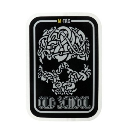 Samolepka M-Tac Old Skull Reflective - čierna-biela