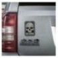 Samolepka M-Tac Old Skull Reflective - čierna-biela