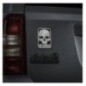 Samolepka M-Tac Old Skull Reflective - čierna-biela