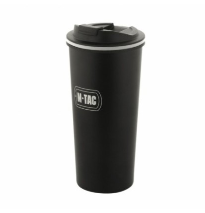 Mobilný termohrnček M-Tac Thermo Mug 450 ml - čierny