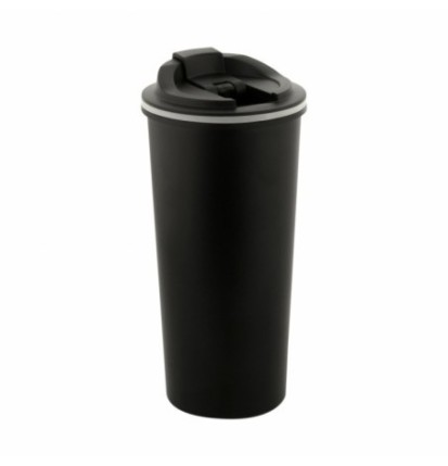 Mobilný termohrnček M-Tac Thermo Mug 450 ml - čierny