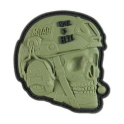 Nášivka M-Tac War aj s Hell 3D - olivová