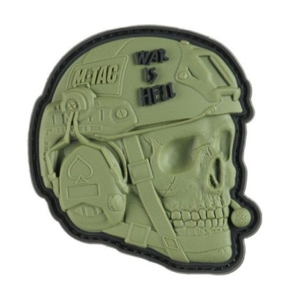 Nášivka M-Tac War aj s Hell 3D - olivová
