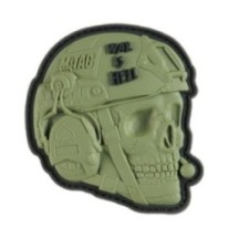 Nášivka M-Tac War aj s Hell 3D - olivová
