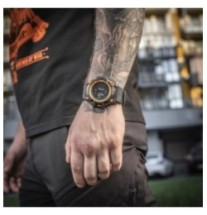 Hodinky M-Tac Tactical Adventure - čierne-oranžové