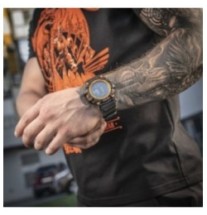 Hodinky M-Tac Tactical Adventure - čierne-oranžové