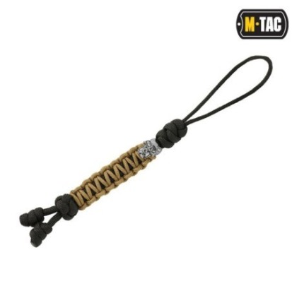 Šnúrka na nôž M-Tac Lanyard Snake Skull - čierna-coyote
